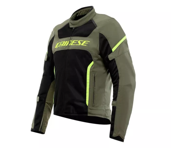 Kurtka męska Dainese AIR FRAME 3 TEX ARMY GREEN/BLACK/FLUO YELLOW