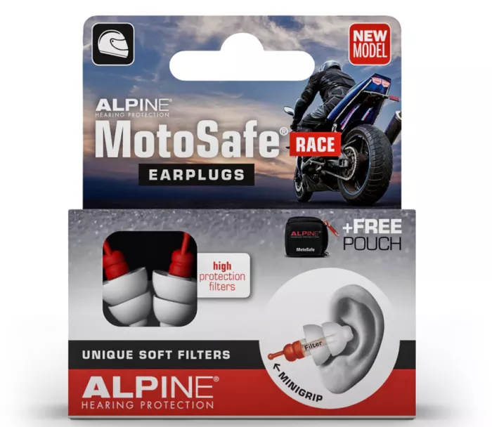 Zatyczki do uszu Alpine MotoSafe Race z filtrem