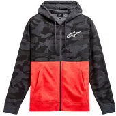 Bluza z kapturem Alpinestars Camo block szaro-czerwona