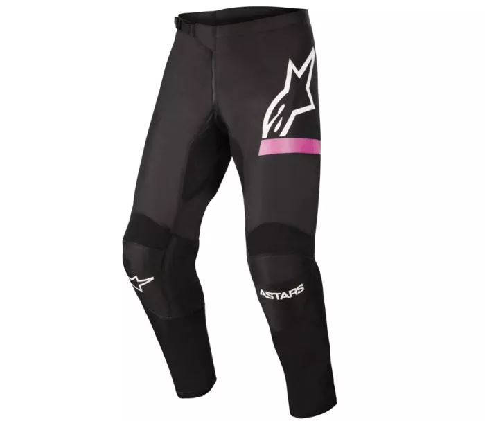 Damskie spodnie motocrossowe Alpinestars Stella Fluid spodnie czarno/różowe fluo