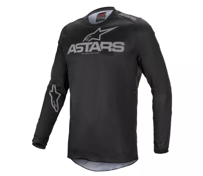 Koszulka motocrossowa Alpinestars Fluid Graphite 2021 czarna/ciemnoszara