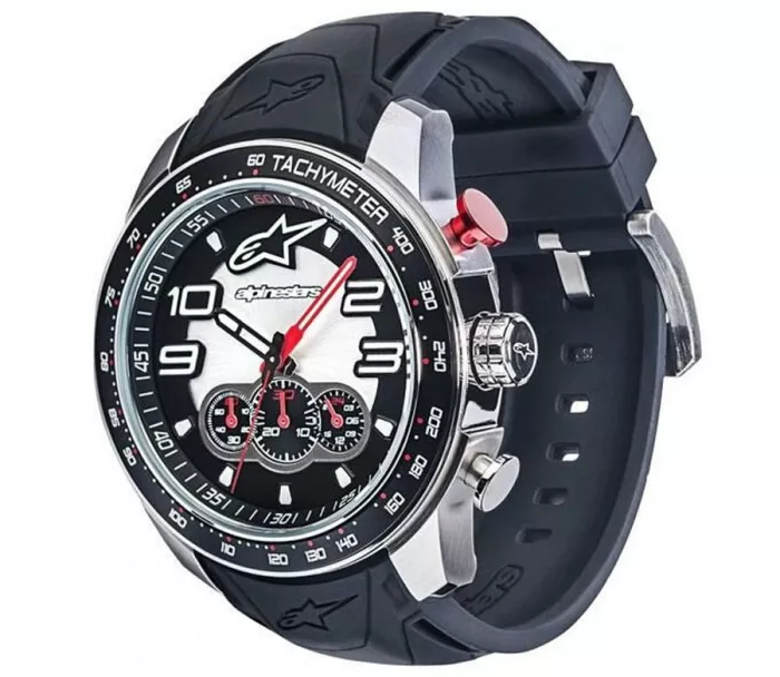 Hodinky Alpinestars Tech zegarek Chrono czarny/stalowy