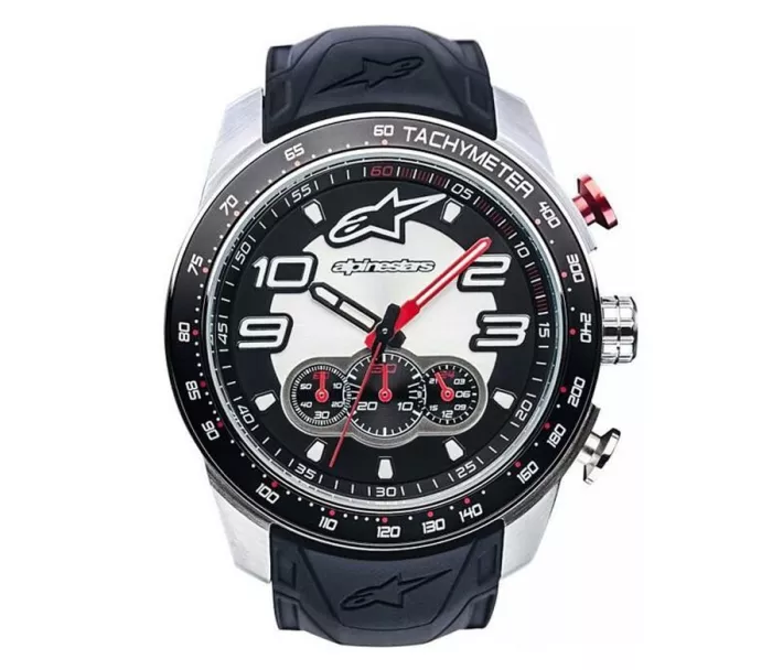 Hodinky Alpinestars Tech zegarek Chrono czarny/stalowy