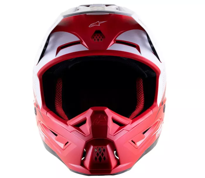 Kask motocrossowy Alpinestars S-M5 Rayon czerwono-biały mat