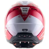 Kask motocrossowy Alpinestars S-M5 Rayon czerwono-biały mat