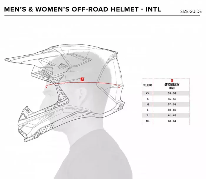 Kask motocrossowy Alpinestars S-M5 Rayon czerwono-biały mat