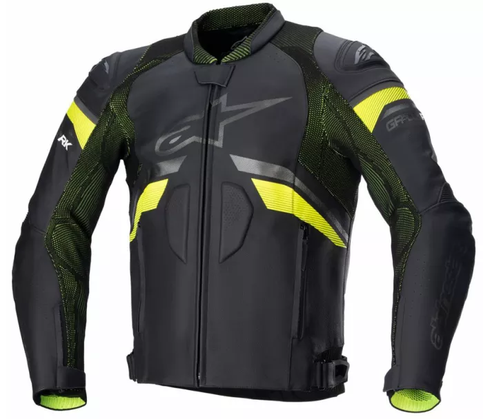 Kurtka motocyklowa Alpinestars GP plus R v3 Rideknit czarno/żółta fluo