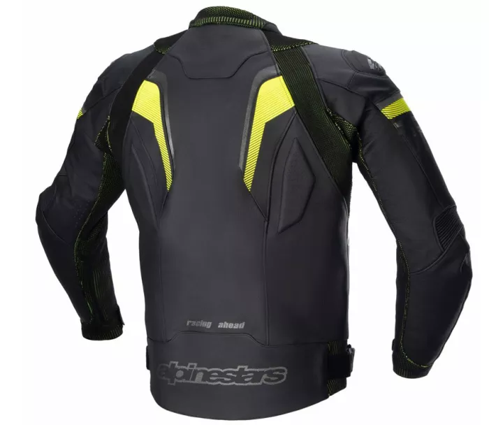 Kurtka motocyklowa Alpinestars GP plus R v3 Rideknit czarno/żółta fluo