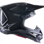 Kask motocrossowy Alpinestars S-M10 Supertech Solid czarny/błyszczący karbonowy