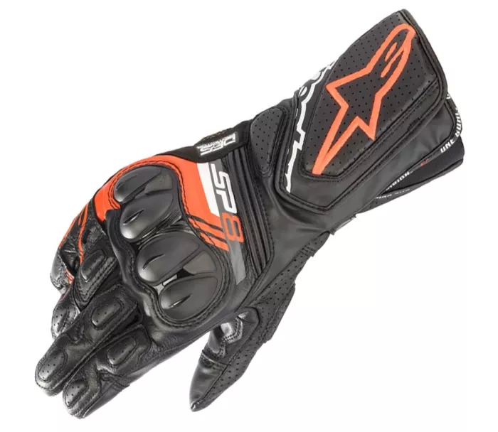 Rękawice motocyklowe Alpinestars SP-8 V3 czarno/czerwone/fluo