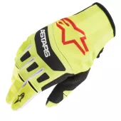 Rękawiczki motocrossowe Alpinestars Techstar żółty fluo/czarny