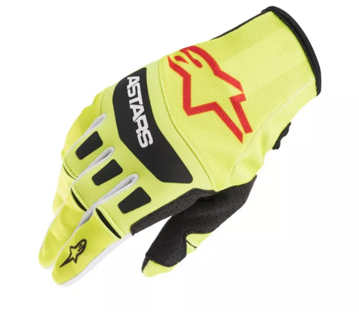 Rękawiczki motocrossowe Alpinestars Techstar żółty fluo/czarny