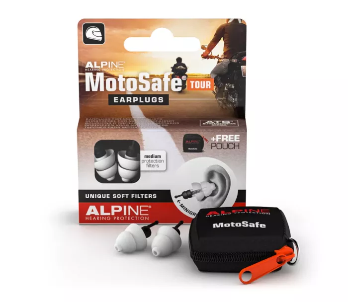 Zatyczki do uszu Alpine MotoSafe Tour z filtrem 80 dB