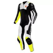 Kombinezon motocyklowy Dainese ASSEN 2 CZARNY / BIAŁY / ŻÓŁTY FLUO