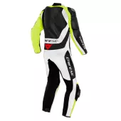 Kombinezon motocyklowy Dainese ASSEN 2 CZARNY / BIAŁY / ŻÓŁTY FLUO