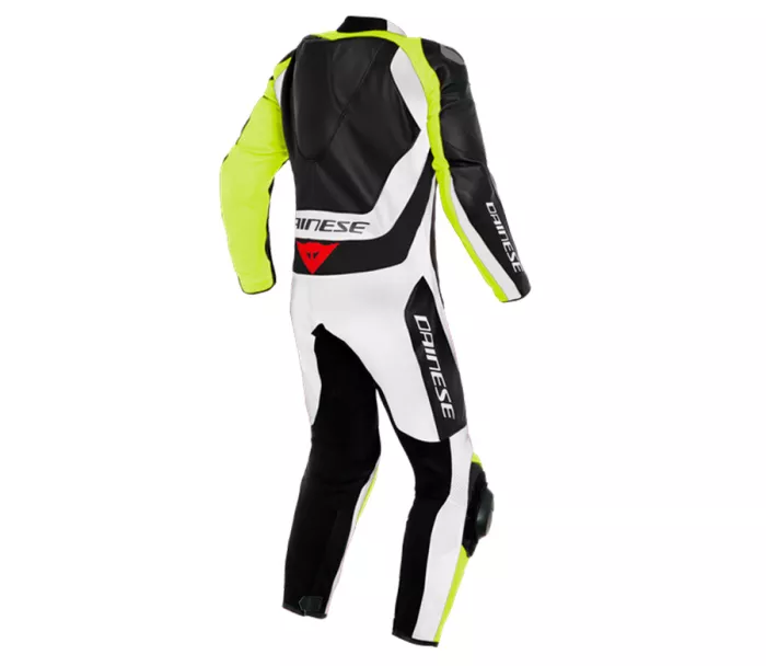 Kombinezon motocyklowy Dainese ASSEN 2 CZARNY / BIAŁY / ŻÓŁTY FLUO