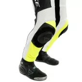 Kombinezon motocyklowy Dainese ASSEN 2 CZARNY / BIAŁY / ŻÓŁTY FLUO