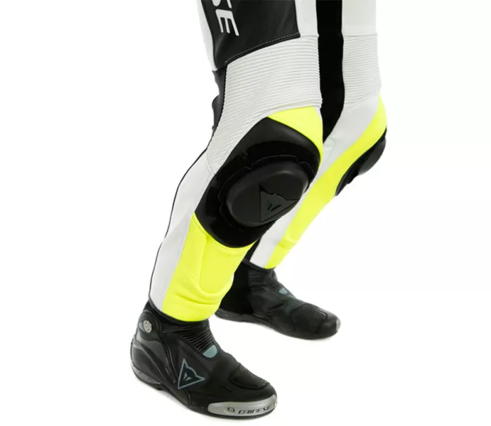 Kombinezon motocyklowy Dainese ASSEN 2 CZARNY / BIAŁY / ŻÓŁTY FLUO