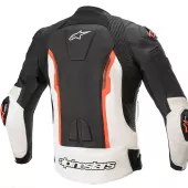 Kurtka motocyklowa Alpinestars Missile V2 czarno/biało/czerwona fluo