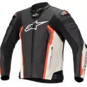 Kurtka motocyklowa Alpinestars Missile V2 czarno/biało/czerwona fluo