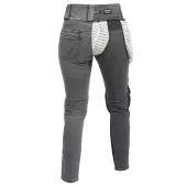 Damskie spodnie motocyklowe Trilobite Bella ladies grey jeggins