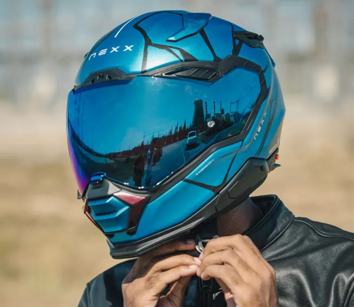 Kask motocyklowy NEXX X.WST 3 B-SIDE blue MT