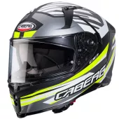 Kask motocyklowy Caberg Avalon X Kira matowy czarny/szary/żółty fluo