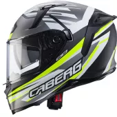 Kask motocyklowy Caberg Avalon X Kira matowy czarny/szary/żółty fluo