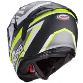 Kask motocyklowy Caberg Avalon X Kira matowy czarny/szary/żółty fluo