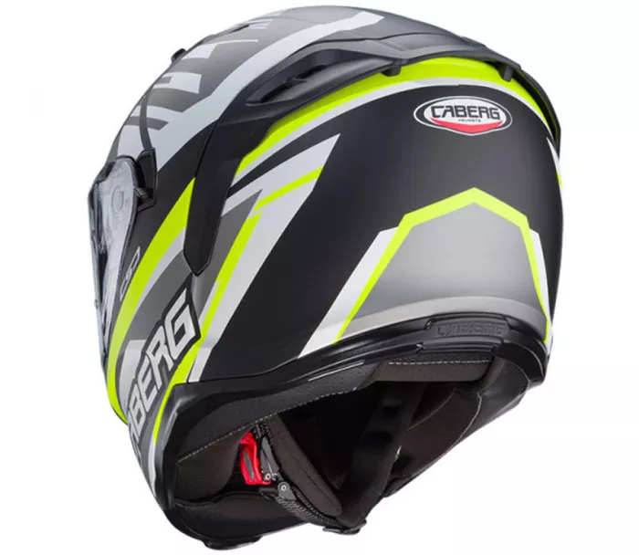 Kask motocyklowy Caberg Avalon X Kira matowy czarny/szary/żółty fluo