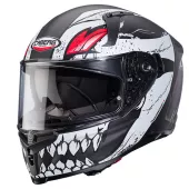 Kask motocyklowy Caberg Avalon X Punk matowy szary/biało/czerwony