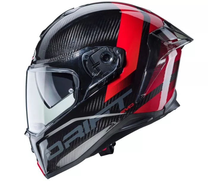 Kask motocyklowy Caberg Drift Evo Carbon Sonic antracyt / czerwony