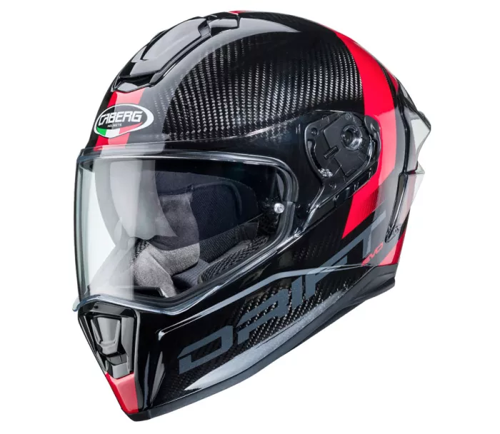 Kask motocyklowy Caberg Drift Evo Carbon Sonic antracyt / czerwony