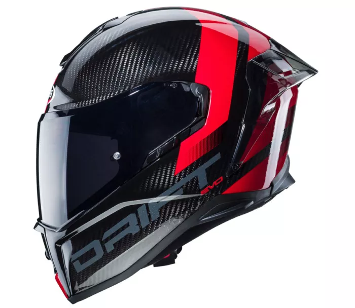 Kask motocyklowy Caberg Drift Evo Carbon Sonic antracyt / czerwony