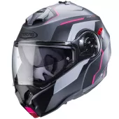 Kask motocyklowy Caberg Duke Evo Move matowy metal/czarny/fuksja