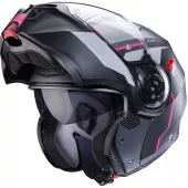 Kask motocyklowy Caberg Duke Evo Move matowy metal/czarny/fuksja