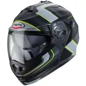 Kask motocyklowy Caberg Duke II Tour mat czarny / żółty fluo / antracyt / srebrny