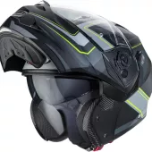 Kask motocyklowy Caberg Duke II Tour mat czarny / żółty fluo / antracyt / srebrny