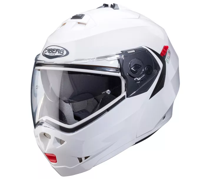 Kask motocyklowy Caberg Duke X biały metal