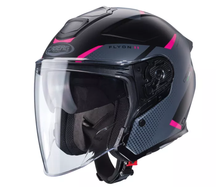 Kask motocyklowy Caberg Flyon II black/grey/fuchsia