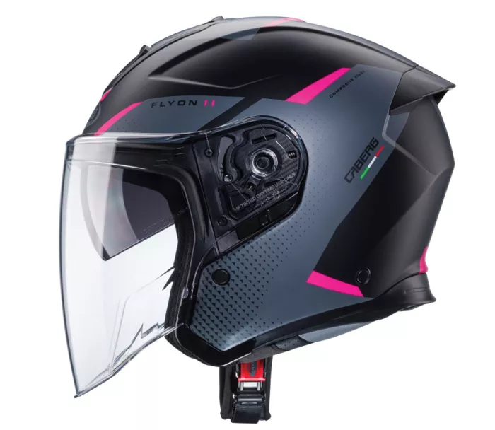 Kask motocyklowy Caberg Flyon II black/grey/fuchsia