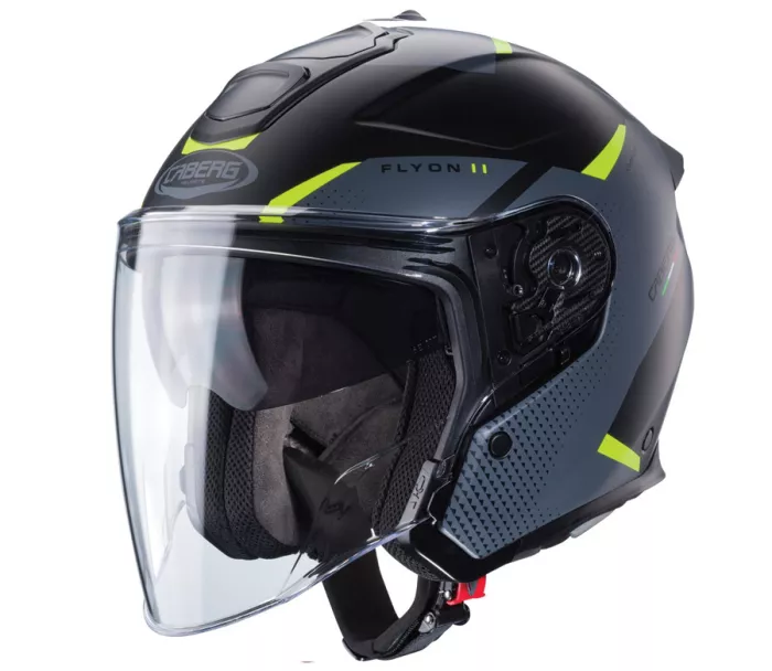 Kask motocyklowy Caberg Flyon II black/grey/yellow fluo