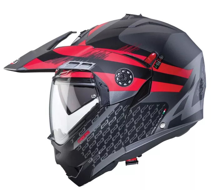 Kask motocyklowy Caberg Tourmax X Sarabe metal/black/red