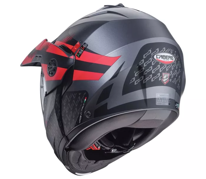 Kask motocyklowy Caberg Tourmax X Sarabe metal/black/red