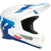 Kask motocrossowy Thor Sector 2 Carve white/blue