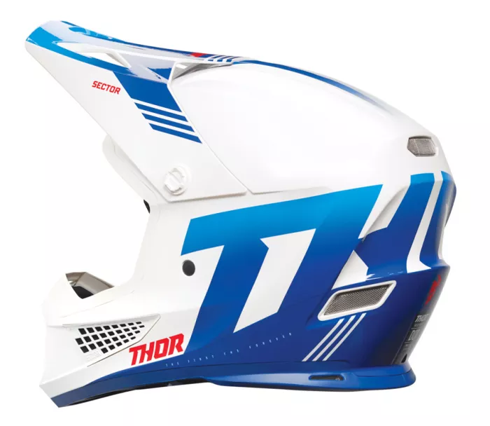 Kask motocrossowy Thor Sector 2 Carve white/blue