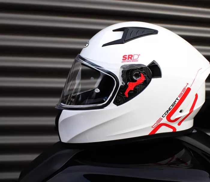 Kask motocyklowy XRC DS CONCEPT glossy white