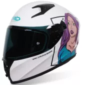 Kask motocyklowy XRC CRIME BOSS matt white