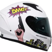 Kask motocyklowy XRC CRIME BOSS matt white