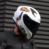 Kask motocyklowy XRC CRIME BOSS matt white